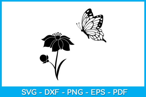 Butterfly with Floral Flower SVG Review
