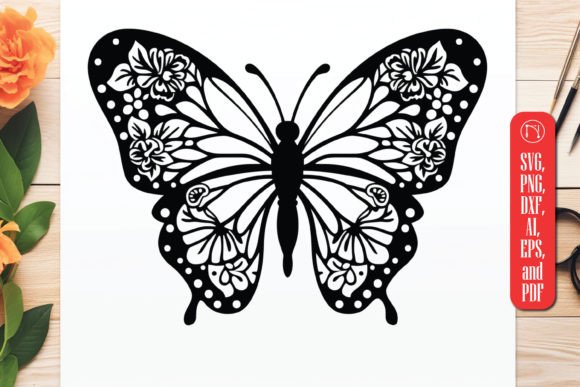Cricut Floral Butterfly SVG Review for Real Embroidery