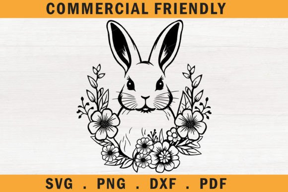 Easter Bunny Face Svg,floral Bunny Svg Review