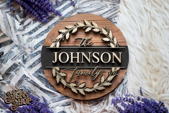 Family Name Floral Wreath SVG Sign Review