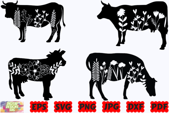 Floral Cow SVG Review for Real Embroidery Projects