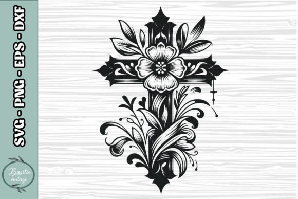 Floral Cross SVG Clipart 02: A Designer's Real-World Review