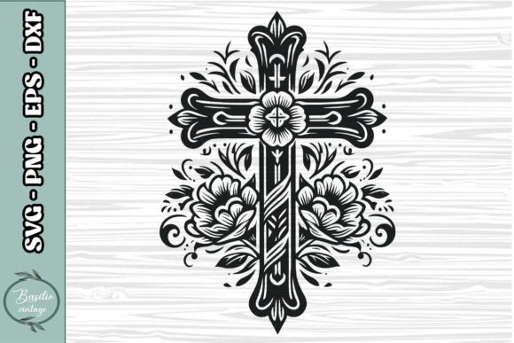 Floral Cross SVG Clipart 15: A Designer's Review for Real Embroidery Projects