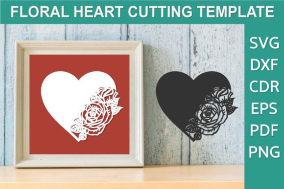 Floral Heart SVG, Bouquet of Roses Heart Review