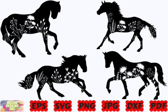 Floral Horse SVG Review for Real Embroidery