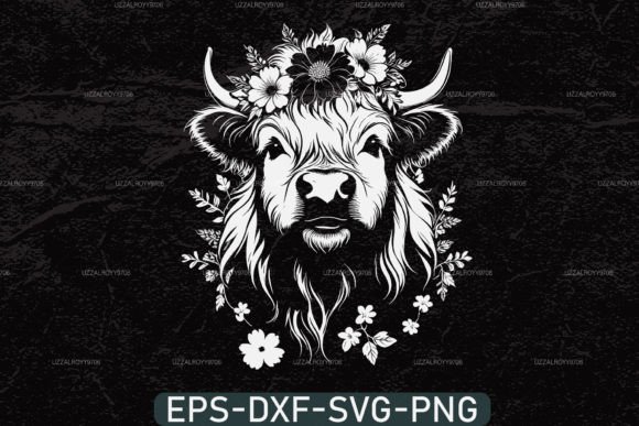 Highland Cow Svg Floral Highland Cow Svg Review
