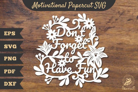 Motivational Floral Papercut SVG 3: A Designer's Review