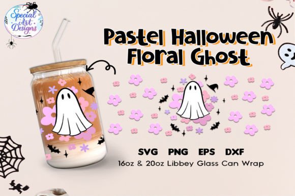 Pastel Halloween Floral Ghost Svg File Review