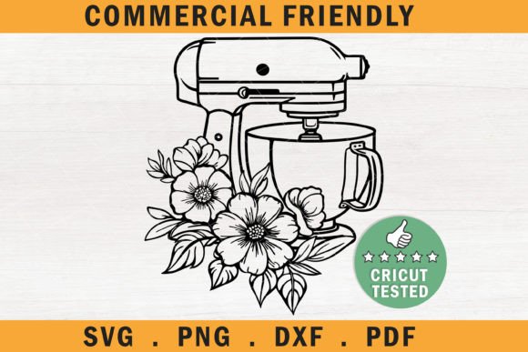 Stand Mixer Svg,Floral Kitchen Mixer Svg: A Designer's Real-World Review